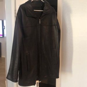 Roundtree & Yorke Genuine Leather Jacket Sz 2XT